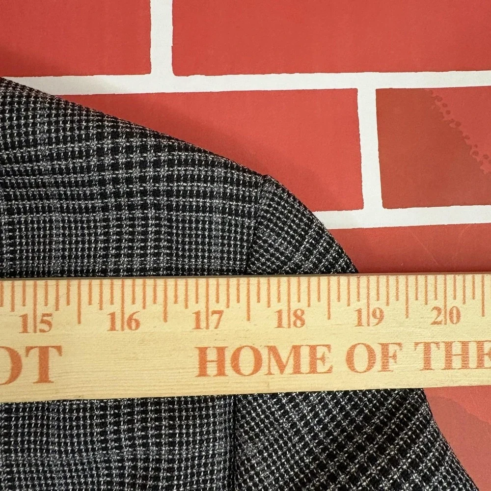 Hugo Boss Blazer Sport Coat Mens 40R Gray Check Wool Stretch Tailoring Turkey